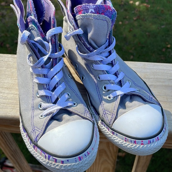 Converse "Dripping Paint" Sneakers Size Junior 5 - Picture 11 of 13